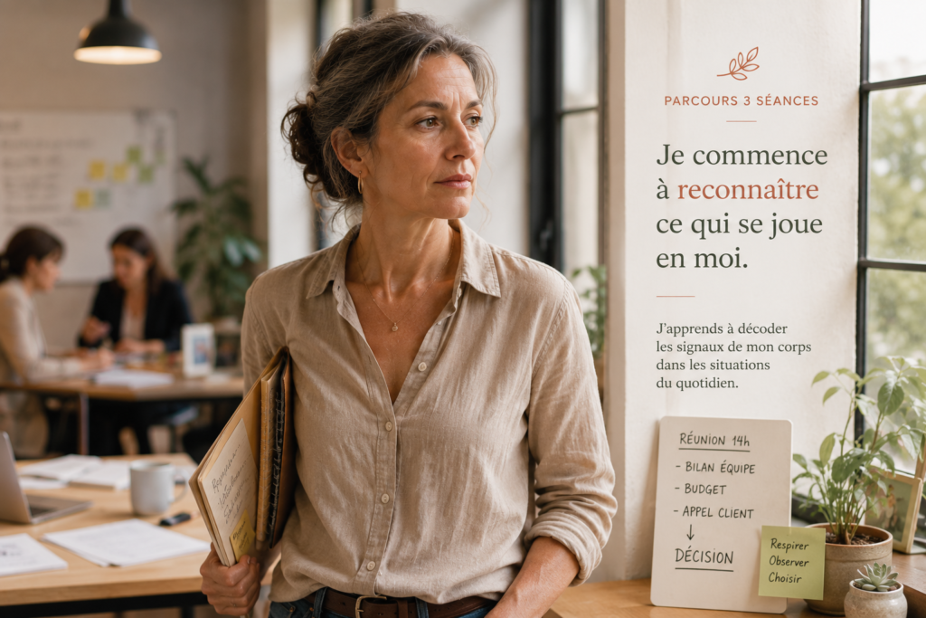 Femme observant