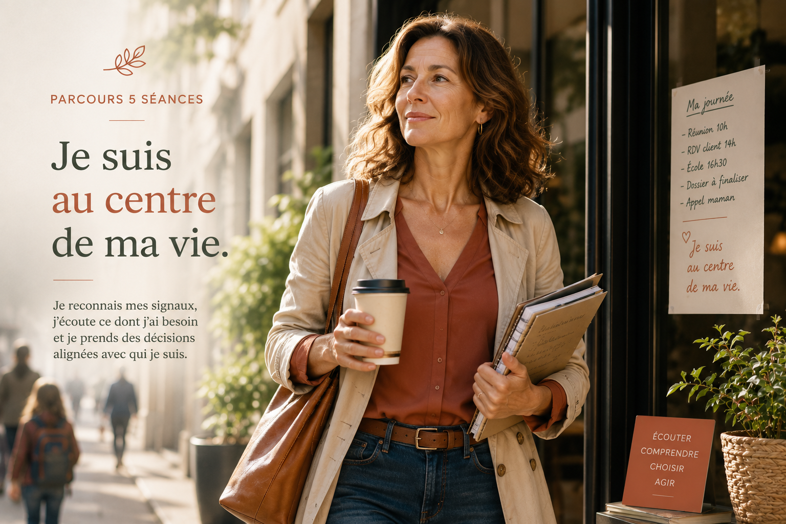 Femme au centre de sa vie 