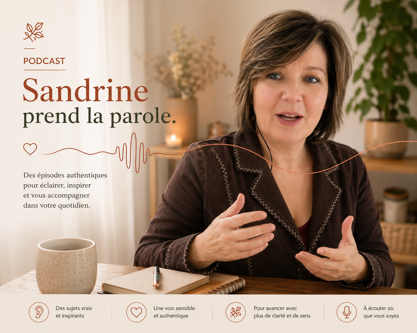 Sandrine prend la parole